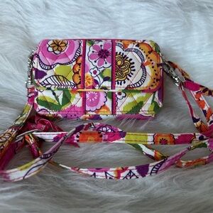Vera Bradley Floral wallet Crossbody Bag